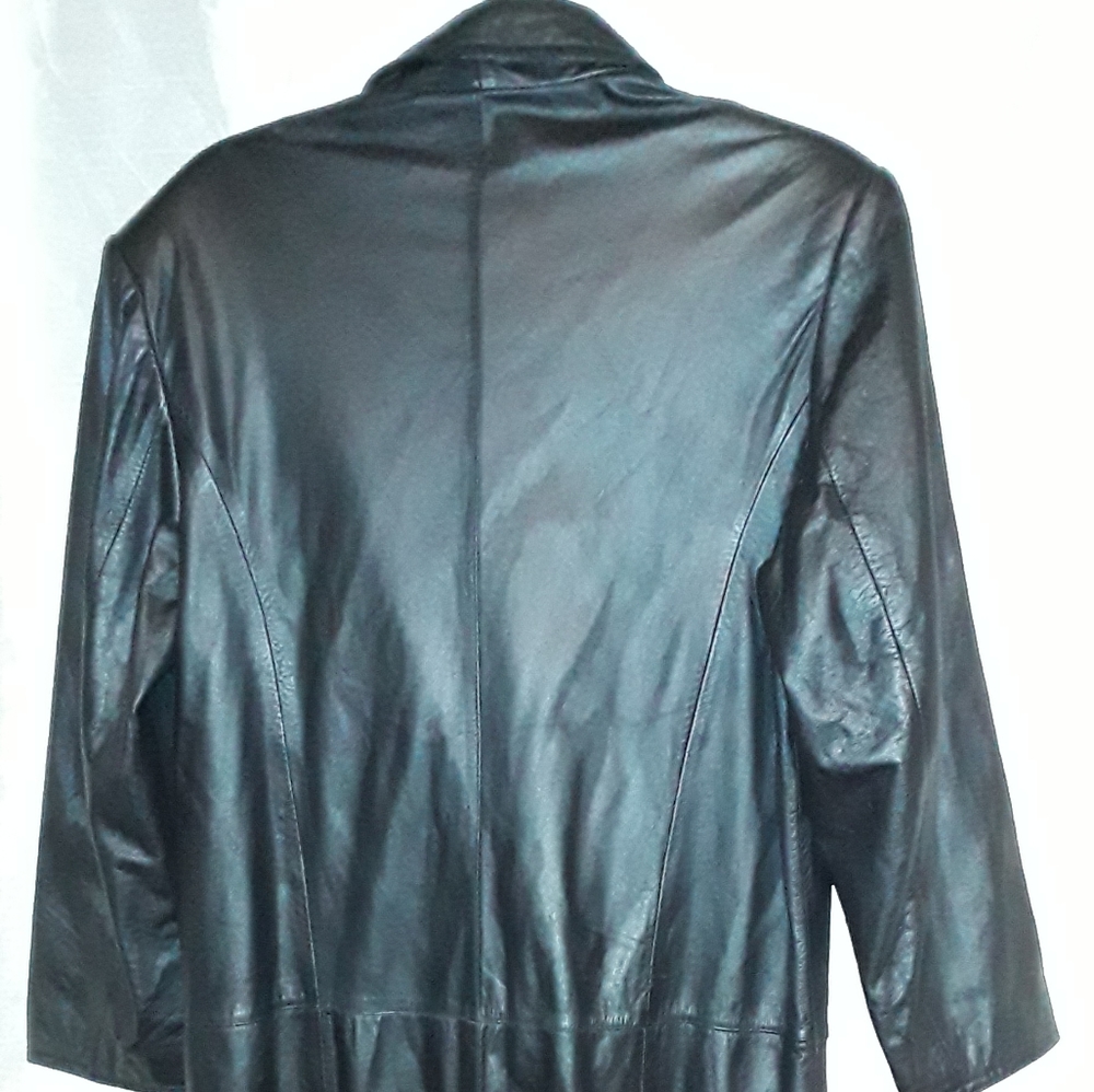 OutBrook Women's Black Leather Coat Size: Small - Picture 2 of 8